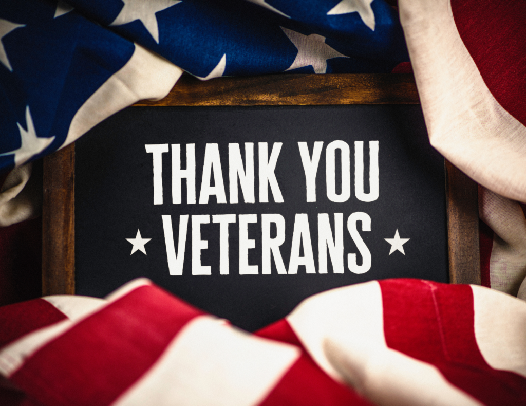 Thank you veterans graphic